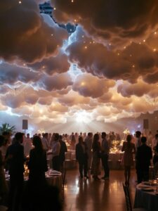 Cloud Dancer event decor