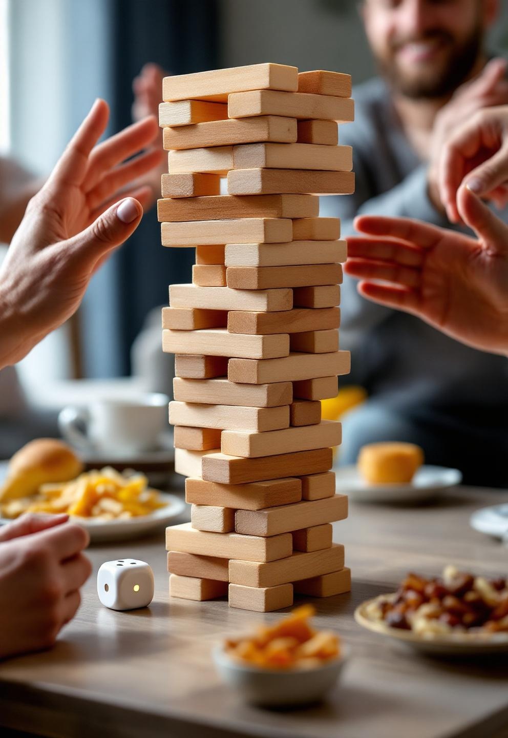 Jenga Game: 6 Ultimate Strategy Secrets For Amazing Party Fun 2 Jenga Game being played at a birthday party