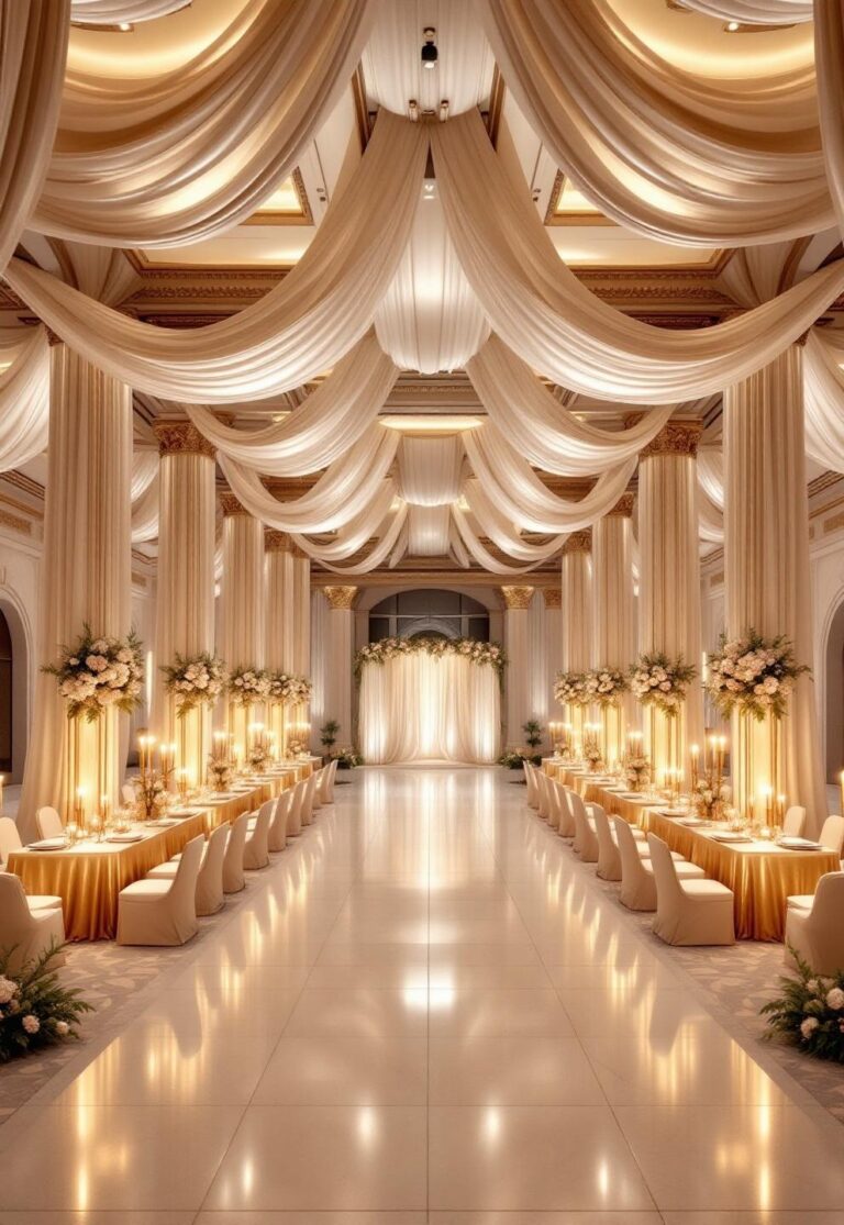 drapery event decor ideas: 7 Best Secrets for Luxe Events 5 drapery event decor ideas