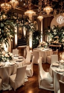 custom monogram event decor