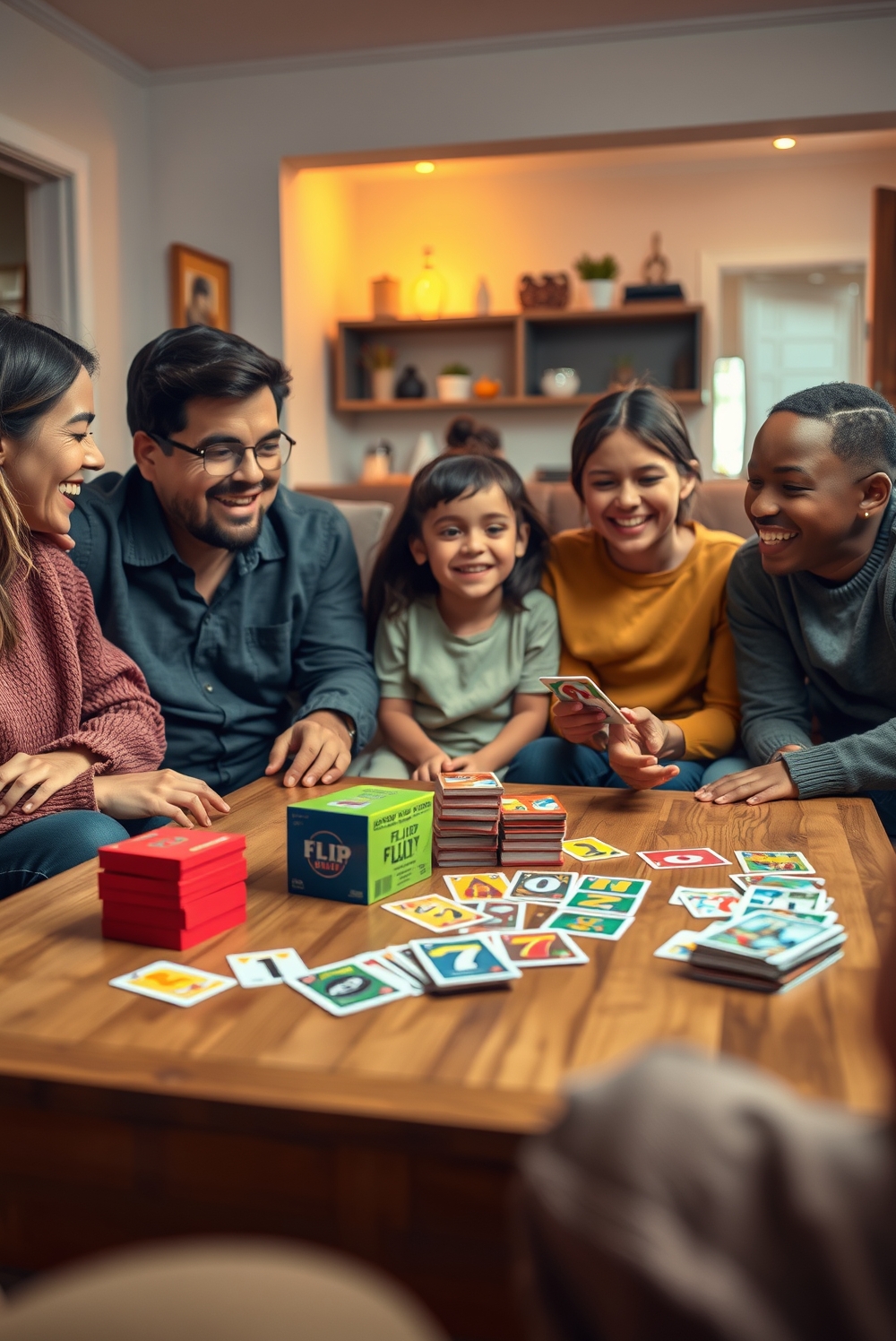 Flip Game: 7 Ultimate Strategies For Amazing Game Nights 2026 1 flip game product in use - ALT TEXT: flip game card game in play during family game night