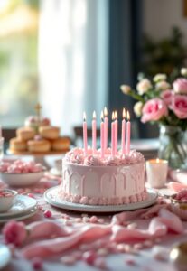 pink candles