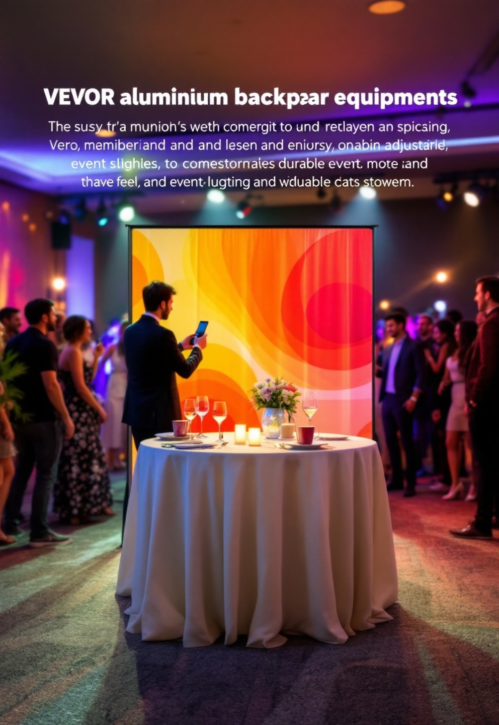Backdrop Stand: 5 Ultimate Steps For Amazing Results 2 event setup with backdrop stand and wedding decor