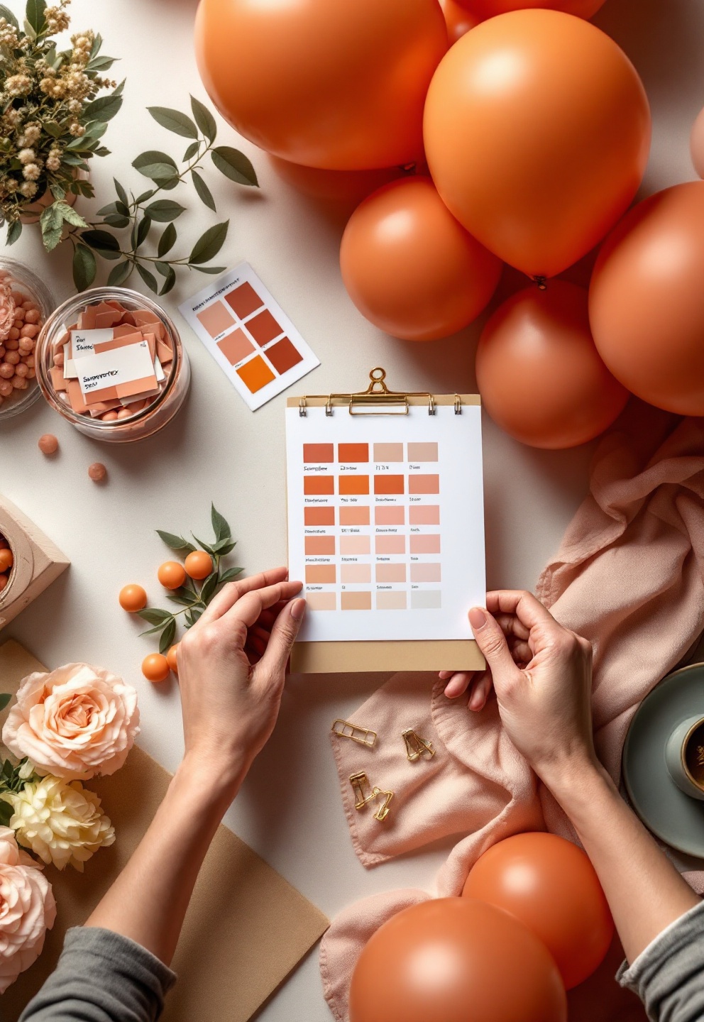 ballon terracotta: 7 Best Ideas for Chic Event Decor 3 event budget calculator - Illustration 2