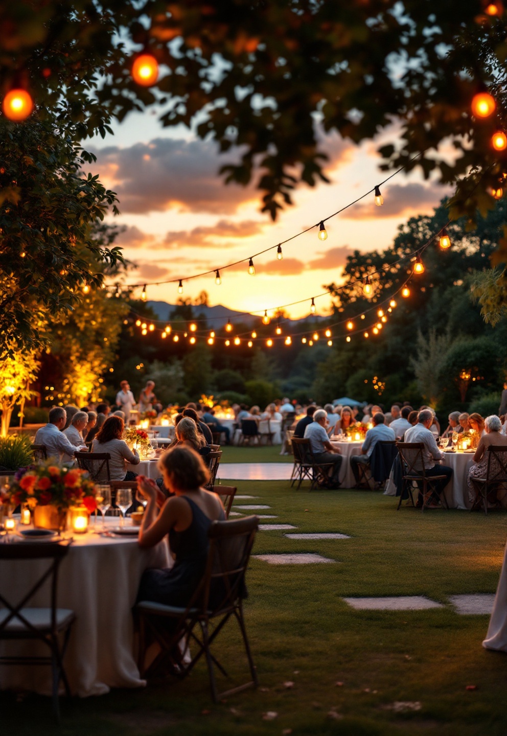 How to choose outdoor wedding venues without surprise fees 4 Wheelchair-accessible outdoor wedding pathway with shaded seating areas